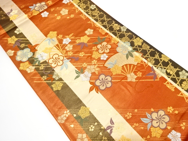 JAPANESE FUKURO OBI / WOVEN MESH PATTERN